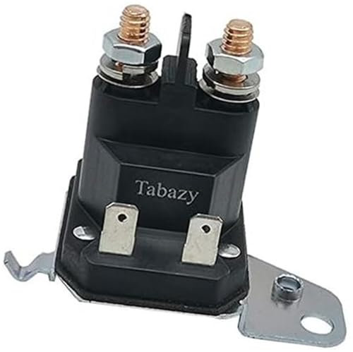 ZAPYVET Solénoïde de démarreur for Tracteur Tondeuse autoportée, for MTD, for Cub Cadet, for Troy-Bilt, Yard Man Mowers 725-06153A 725-06153 Relais de démarrage pour Tondeuse à Gazon