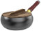 Suevut Padella Ferro con Coperchio di Legno, Non Rivestita Padella Ghisa, Cast Iron Pan, Pentola per Pasta, Asparagiera Pentola, Big Belly Pot Adatto per Friggere, Cuocere, Stufare e Soffriggere