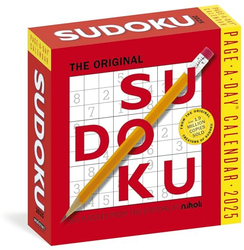 Original Sudoku Page-A-Day® Calendar 2025: 365 Puzzles from the Editors at Nikoli