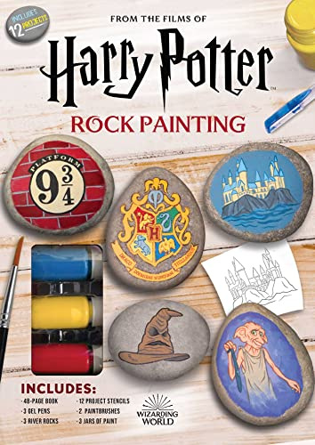 Harry Potter Rock Painting - Craft Kit for Teens and Adults - Craft Gift for Harry Potter Fans - Officially Licensed