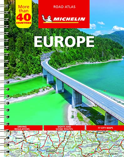 Michelin Straßenatlas Europa mit Spiralbindung: Auflage 2020 (MICHELIN Atlanten)