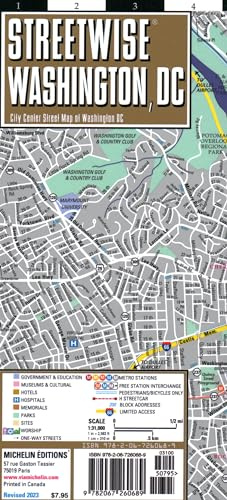 Streetwise Washington Dc Map - City Center Street Map of Washington, Dc (Michelin Streetwise Maps)