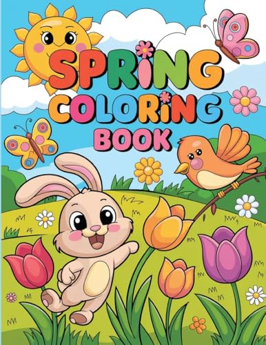 Spring Coloring Book for Adults: Relaxation Coloring Book for Women, Spring Illustration Coloring Book