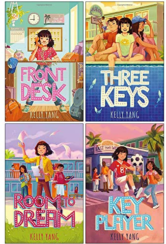 Front Desk Series 4 Books Collection Set By Kelly Yang (Front Desk, Three Keys, Room To Dream, Key Player)