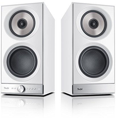 Teufel Stereo M altavoz 160 W Negro, Blanco - Altavoces (De 3 vías, Inalámbrico y alámbrico, RCA/XLR, 160 W, 40 - 22000 Hz, Negro, Blanco)
