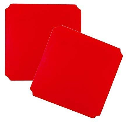 move and stic 2er Set Platte rot 40x40 cm