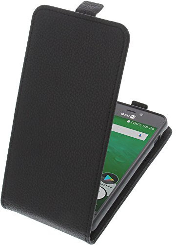 foto-kontor Cover compatible with Doro 8035 flip-style mobile phone case black