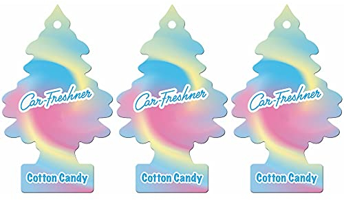 LITTLE TREES Lot de 3 désodorisants LTZ046 Cotton Candy.