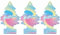 LITTLE TREES Lot de 3 désodorisants LTZ046 Cotton Candy.
