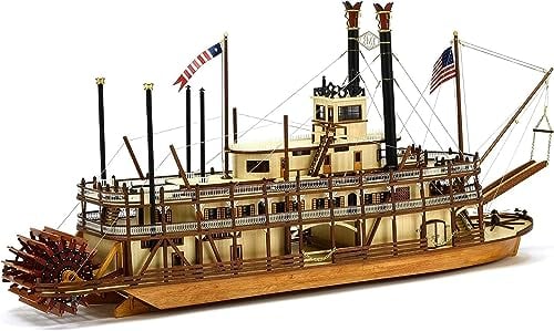 Artesanía Latina - Holzmodellschiff - US Dampfschiff, King of the Mississippi - Modell 20515, Maßtab 1:80 - Modelle zu bauen - Fortschrittlich Niveau