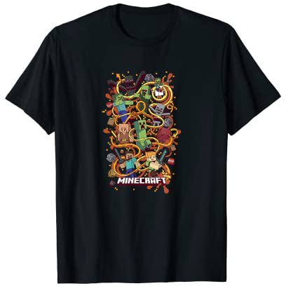 Minecraft Group Shot Funtage Arrow Composition T-Shirt
