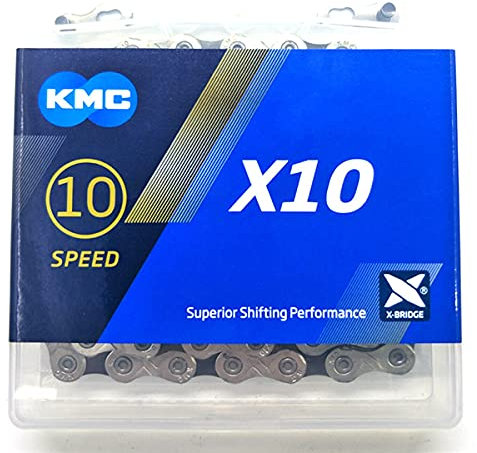 KMC X10 X10.93 Fahrradkette 116 Glieder 10 Gang silber/schwarz
