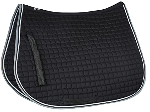 HORZE Schabracke Adepto, Schabracke Vielseitigkeit für Pferd und Pony, Schwarz, P