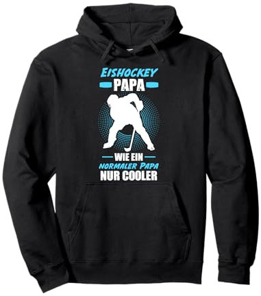 Eishockey Papa Eishockeyspieler Vater Vatertag Pullover Hoodie