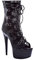 BeAUZQ Damen Plateaustiefel 6IN Stiletto Ankle Booties Mode Perspektive Mesh Booties Sexy Stripper Nachtclub Pole Dance Pumps Schuhe Größe 34-46,Schwarz,36
