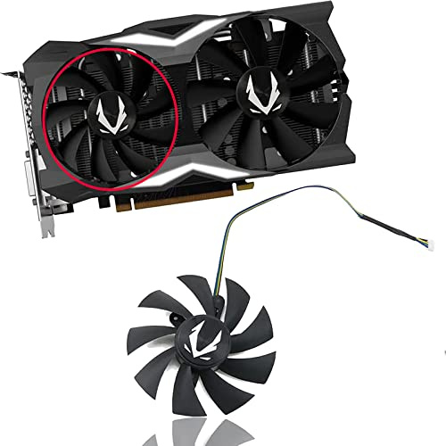 Dotodo 87 mm GA92S2H DC 12V 0,35A 4-Pin Lüfter für Grafikkarte Kühler für ZOTAC Gaming GeForce RTX2070 RTX 2070 OC Mini Lüfter Ersetzen Sie Den Kühler (Grafikkartenlüfter-A 87mm)