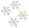 Uonlytech 4 Stücke Weihnachten Schneeflocke Haarclips Kristall Haarnutschen Bobby Pins Schneeflocke Haar Barrettes Weihnachtslegierung Haarschmuck Für Frauen ädchen