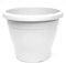 AC - Maceta Mediterránea - Plástico Resistente - Ideal para el Hogar, Plantas, Jardín, Decoración. - Cuidado de Plantas - Forma Redonda - Ø 25 cm - Color Blanco