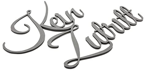 Zwayve Kein Zutritt Türschild Schriftzug Firma Name Wandschild Selbstklebend Grau