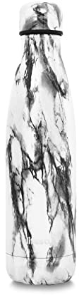 Lifestyl Stainless Steel Water Bottle|24Hrs Cold & 12Hrs Hot|Thermoshield Technology Vacuum Insulated Metal Water Bottles, Leak-Proof Drinks Bottle for Sports, Gym, Yoga(500 ml, White Marble)