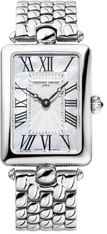 Frédérique Constant Damen Analog Armbanduhr Art Deco Carree