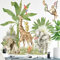 WandSticker4U®- Wandsticker SAFARI II I Wandbilder: 74x86 cm I Wandtattoo Kinderzimmer Wald-Tiere Dschungel Elefant Giraffe Löwe Affe I Wand Aufkleber Baby-zimmer Mädchen & Junge Deko