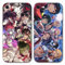 LYUBFDC 2 Stück Handyhülle für iPhone 7/iPhone 8/SE 2022/2020 Hülle 4.7 Zoll, Anime Kamado Nezuko Tanjirou Zenitsu Kagaya Amane Manga Muster Schutzhülle Case Schutz der Linse Design, Schwarz1