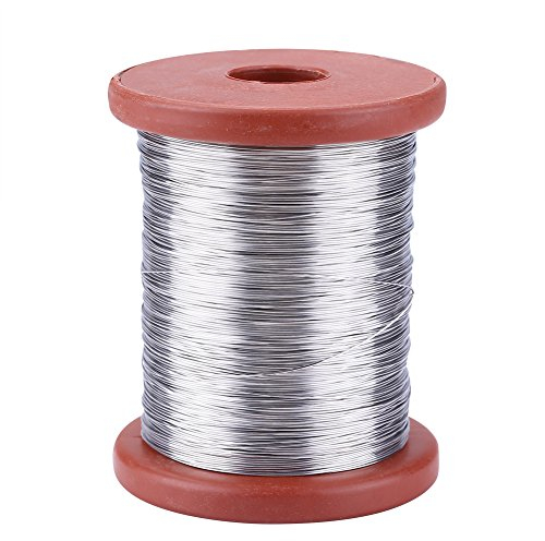 TOPINCN Edelstahl oder Eisendraht, 500 g Rolle für Bienenstockrahmen Werkzeug (Edelstahldraht)