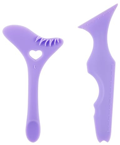 2 Pezzi di Stencil per Eyeliner Occhi, Strumento per Eyeliner Alato in Silicone Timbro per Ciglia Strumento Multiuso per Trucco Occhi per Eyeliner Ciglia Sopracciglio Linea Labbra