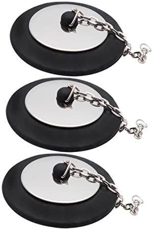 Yardwe 3stücke Ablussstopfen Für Badewanne Gummi Abflussstöpsel Mit Langer Kette Wannenstöpsel Für Badezimmer Verhindert Wasser Auslauf Leicht Zu Reinigen Und Sicher Zu Verwenden