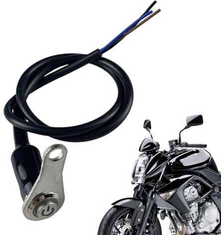 Duqulle Pulsador de luz de Motocicleta - Interruptor de botón de Montaje en Manillar para Motos - Interruptores de luz antiniebla para Bicicleta para Viajes, desplazamientos, exploración al Aire