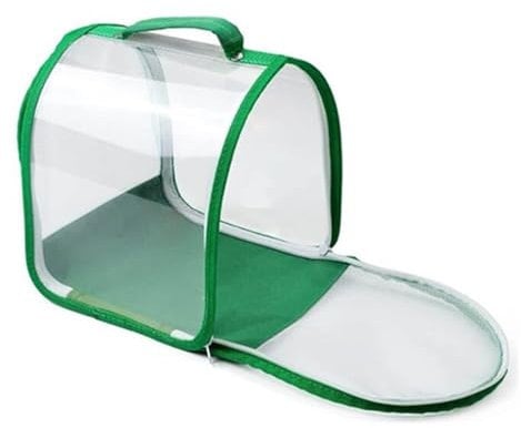 Meindin Butterfly Habitat - Jaula de cría de mariposas plegable transparente con asa de transporte, tienda de campaña de mariposas, casa de oruga, recinto de mariposa para observar mariposas monarca