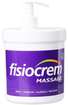FISIOCREM Cream Active - Herbal Moisturising Massage Rub for Neck, Shoulders & Back Comfort - Contains Arnica Montana - Trusted 30+ Years - 1000ml
