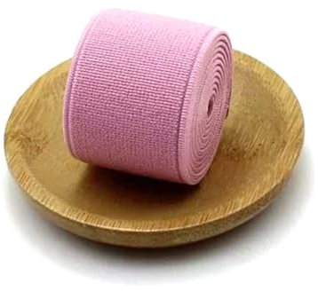 ELSKBRUN 5 Meter 4cm breites farbiges verdickendes Gummiband für DIY-Unterwäsche-Nähzubehör, Rosa, 40mm