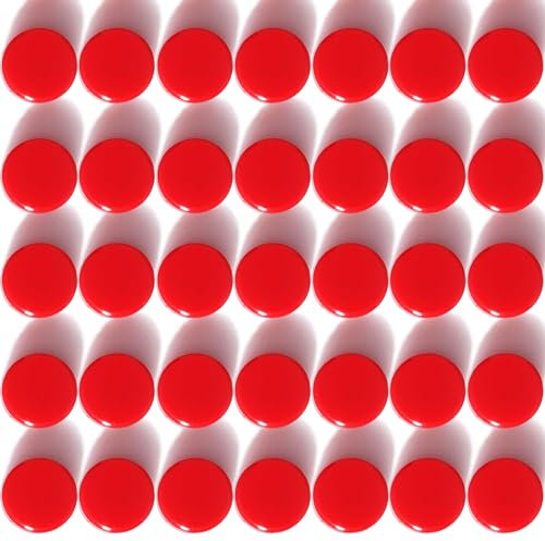 ZDZBLX Magnete für Magnettafel, Mini Magnete Stark Kühlschrankmagnete, Bunte Rund Kleine Magnet für Whiteboard, Tafel, Pinnwand, Schule – 40 Stück Rot Magneten Starker Halt, für Kühlschrank Magnetwand