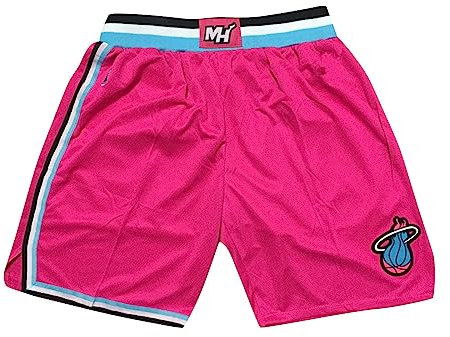 ABRTJCL Pantaloncini Sportivi da Uomo Pantaloncini per Appassionati di Sport Pantaloncini da Allenamento Quick Dry da Uomo per Sport all'Aria Aperta Pantaloncini Uomo Basket Rosa L