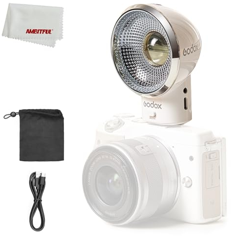 GODOX LUX ELF Retro Flash Compatibile con Canon Sony Leica Fuji Panasonic Universale Hot Shoe Microsingle Fotocamera Digitale Flash Portatile