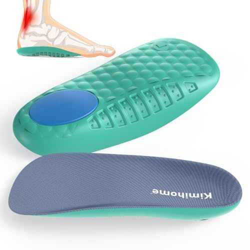 Insolas para fascitis plantar - Cojines de copa para el talón 3/4 con soporte de arco para el dolor en el talón, alivio de la fascitis plantar y espolones calcáneos.