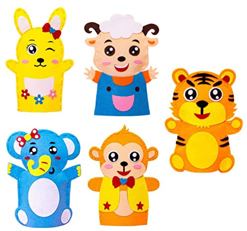 HONMEET 5 Sätze Handpuppe Machen Kit Kreative DIY Machen Puppen Kinder Pädagogische Spielzeug