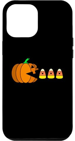 iPhone 12 Pro Max Funny Halloween Pumpkin Eating Candy Corn Gamer Men Kids Case