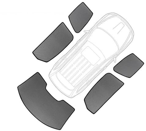 Parasol Coche Anti para VW para Golf 5 para MK5 2004-2010 para Golf5 Parasol Ventana Lateral Trasera Parasol Coche Cortina Malla para Parabrisas Frontal Magnético Parasol Luna Coche(5pcs)