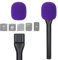 Interview GO Handheld Adapter - Microphone Handle for Rode Wireless GO II Mic, Wireless GO/Me/Pro, DJI Mic, DJI Mic 2, with Mic Cover Foam by YOUSHARES(Purple Foam)