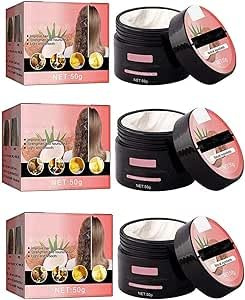 Coconut Bomb Nourishing Hair Mask,Instant Keratin Hair Repair Mask,Coconut_Bomb Oil Hair Mask Repair,Hair Damage Repair,Smooth Soften Frizzy Hai, for Dry Damaged Hair (3 pcs)