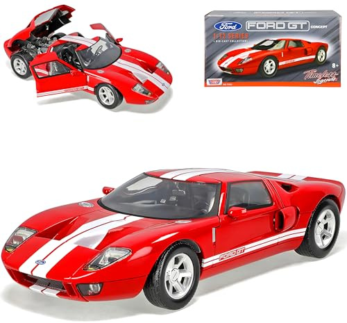 Motormax Ford GT Concept Rot 2004-2006 1/12 Modell Auto