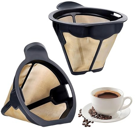 CM300 Coffee Filter Basket for Ninja,Reusable Permanent Coffee Pot Replacement for Ninja Coffee Maker CM300, CM305, CM360, CM371, CM400 (2 PCS)