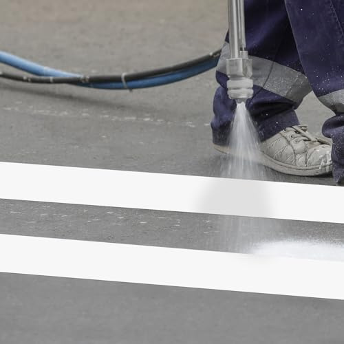 Parking Lot Stencil 235x30cm Silicone Reusable Wire Template Foldable Roadway Straight Guide Templates for Asphalt Concrete Painting