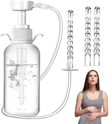 Ricaricabile Bidet Portatile Per Donna,Bottiglia da 300ml per Lavaggio | Irrigatore Portatile Riutilizzabile con Design Delicato per Igiene Femminile - Ideale per Viaggi Bagno Ospedale Anziani e Gravi