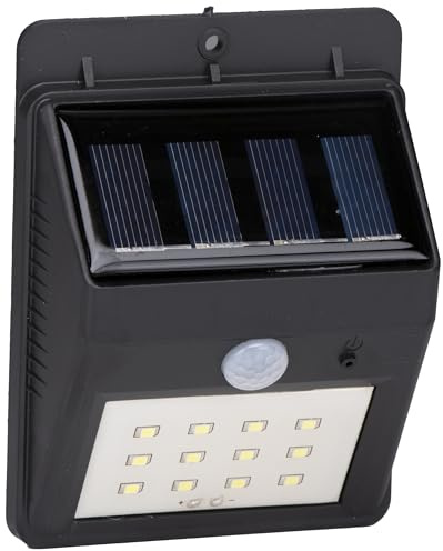 GRUNDIG alpina Solar Wandlamp Buiten - Tuinverlichting Op Zonneenergie Met Warm Wit Licht, Automatischer Sensor in IP44 Spatwaterdicht - Voor Muur, Schutting Of Gevel