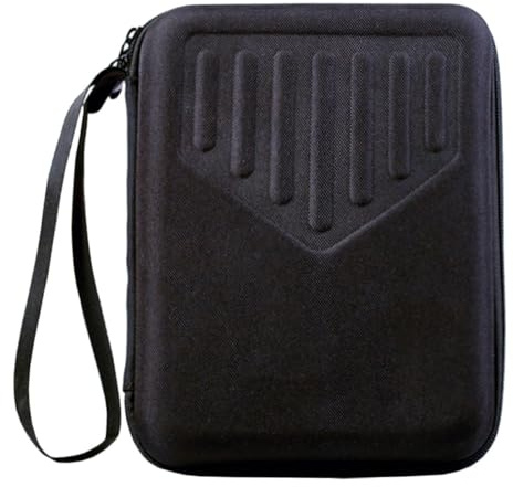 Kalimba Tasche aus Eva für Daumenklavier, Schwarz | Stoßfest, Leicht zu Tragen und Verstauen, für Sicheren Schutz Beim Transport, Kompakte Form