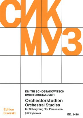 Sikorski Edition orkesterstudier för trummor – slagverk – bok